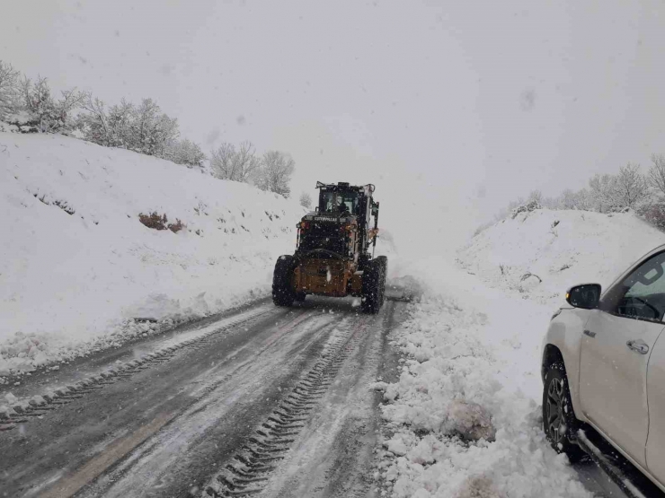 Malatya’da Kardan Kapalı Yol Kalmadı