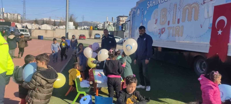 Depremzede Çocuklar İçin Bilim Tırı İle Adıyaman’da