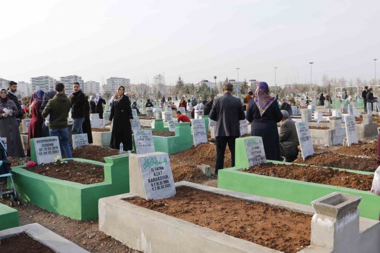 Depremde Hayatını Kaybedenlerin Yakınları Mezarlıktan Ayrılmıyor