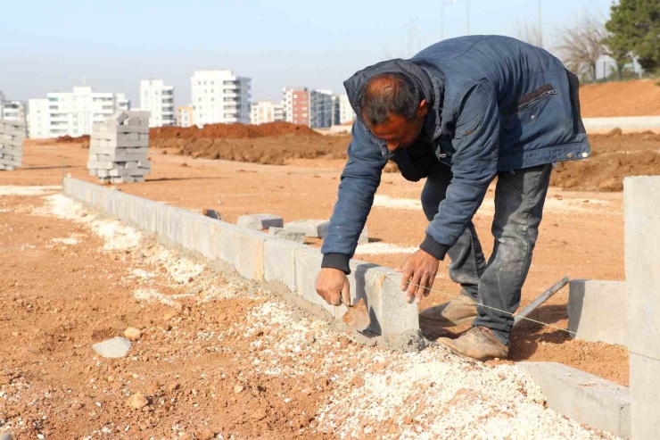 Şanlıurfa’da Yeni Park Çalışmaları Sürüyor