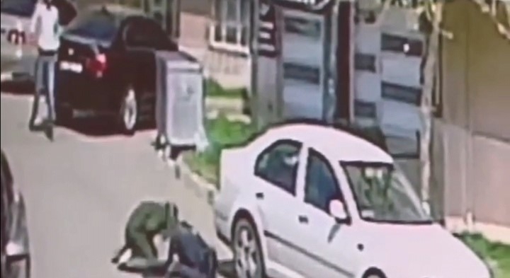 Kadının Kayınbiraderini Vurduğu Anlar Kamerada