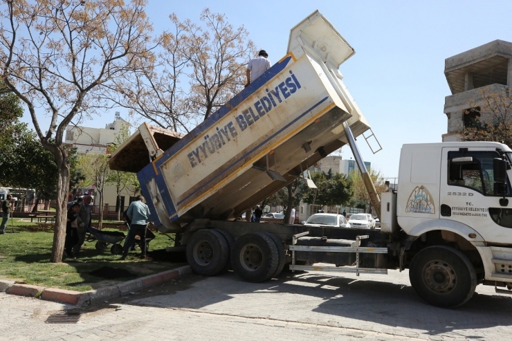 Eyyübiye Parkları Bahara Hazırlanıyor