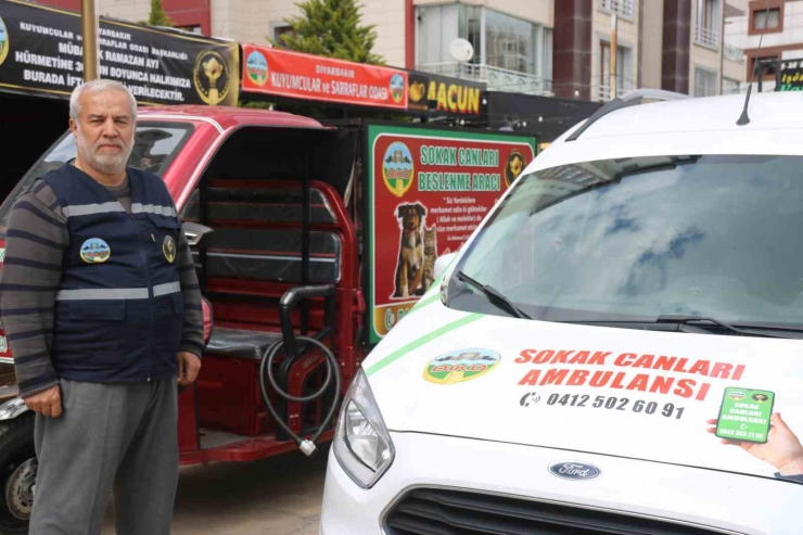 Hayvansever Oda Başkanı Sokak Canları İçin Ticari Aracı Ambulansa Çevirdi