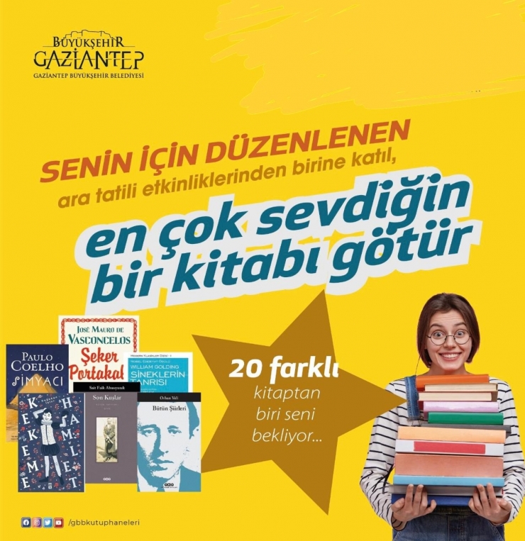 Büyükşehir’den Ara Tatilde Çocuklara Kitap Sürprizi