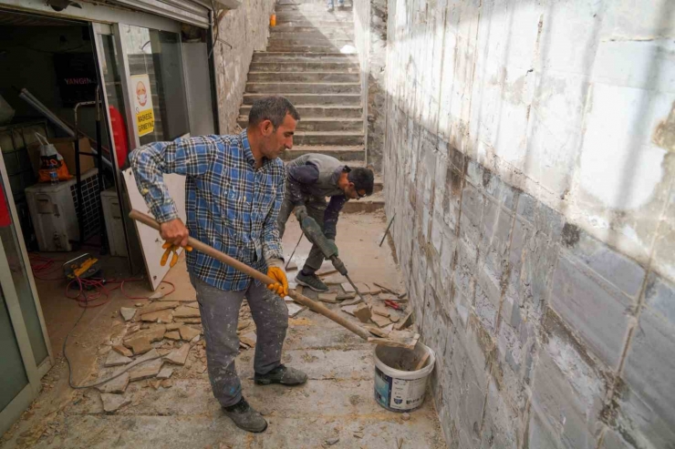 Yer Altı Çarşısında Yenileme Çalışmaları