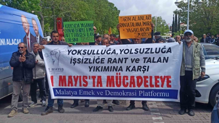 Malatya’da 1 Mayıs Emek Ve Dayanışma Günü Kutlaması