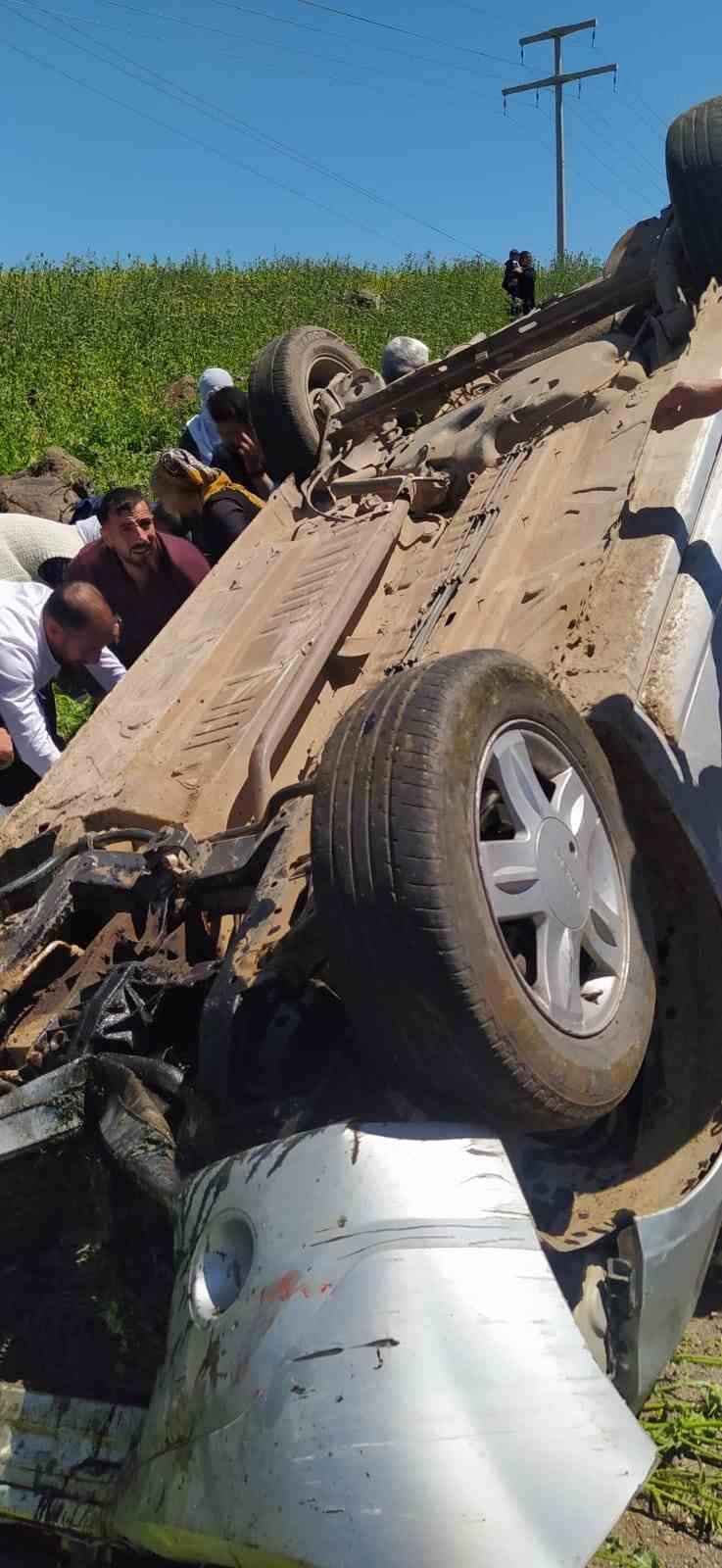 Kontrolden Çıkan Otomobil Takla Attı: 1’i Ağır 3 Yaralı