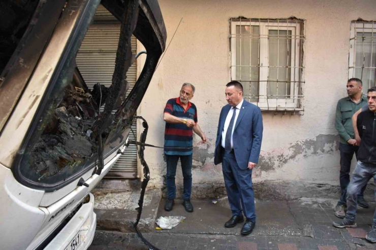 Bağlar Belediye Başkanı Beyoğlu, Çöp Aracının Yakılmasına Tepki Gösterdi