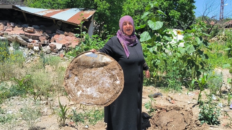 Yıkılan Evlerinin Enkazında Yeşeren ‘ayçiçekleri’ İle Nefes Almaya Çalışıyorlar