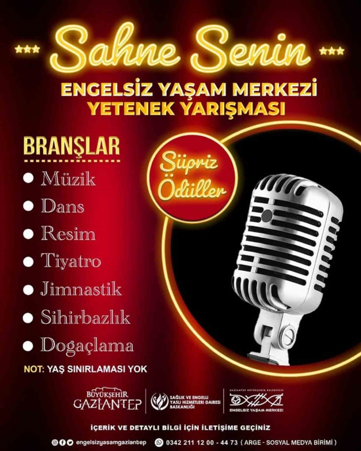 Engelsiz Yaşam Merkezi Yetenek Yarışması İçin Geri Sayım Başladı