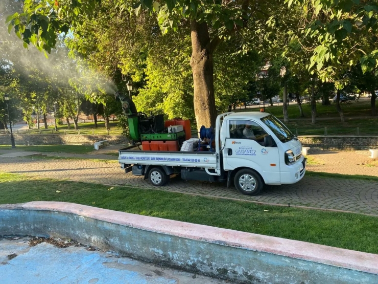 Gaziantep’te Sivrisinek Ve Karasineklere Karşı İlaçlama Çalışmaları Devam Ediyor