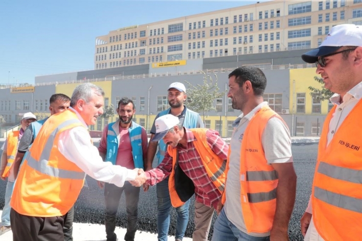 Bölgenin En Büyük Şantiyesinde Yoğun Mesai