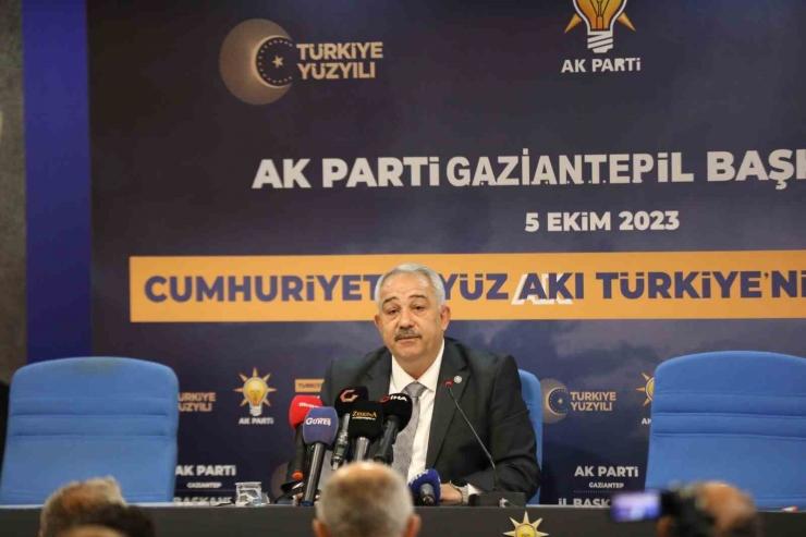 Ak Parti Gaziantep İl Başkanı Çetin, “türkiye Yüzyılı İçin Hep İleri”