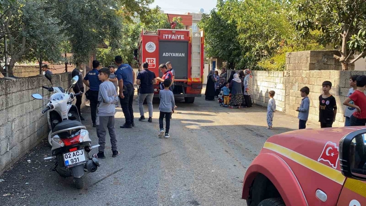 Evde Çıkan Yangın Korkuttu