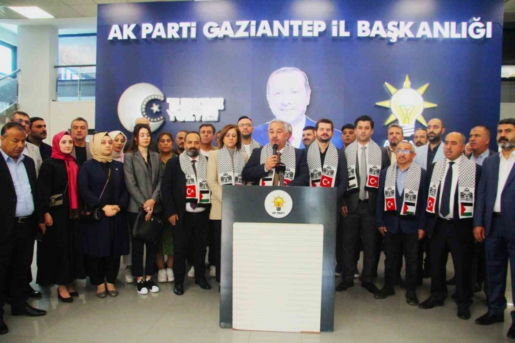 Ak Parti Gaziantep İl Başkanlığından İsrail Saldırılarına Tepki