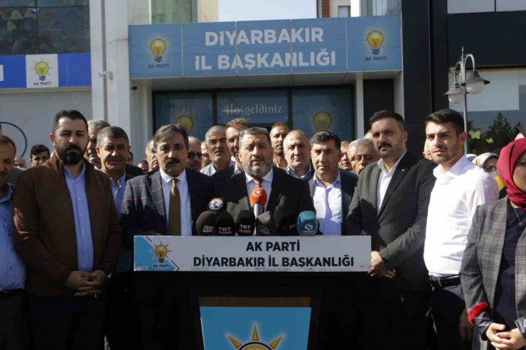 Ak Parti Diyarbakır İl Başkanlığı’ndan İsrail’e Tepki