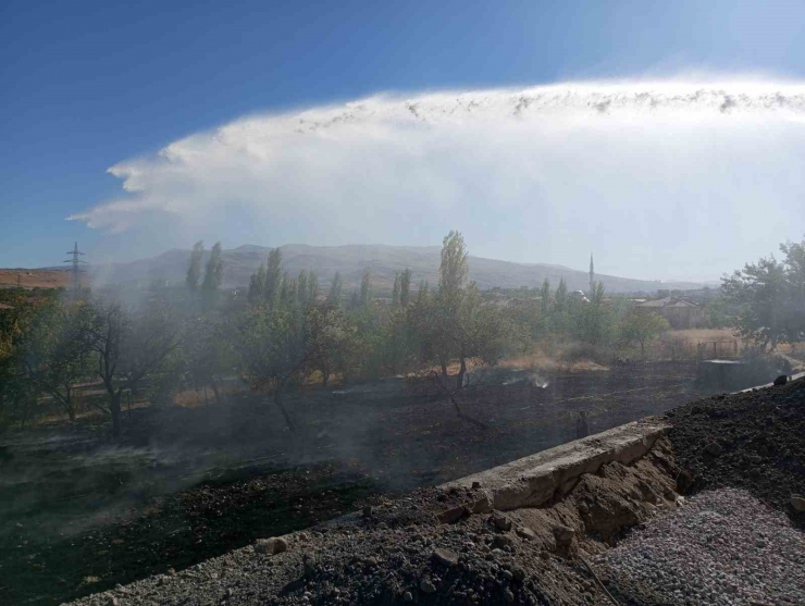 Malatya’da Bahçe Yangını