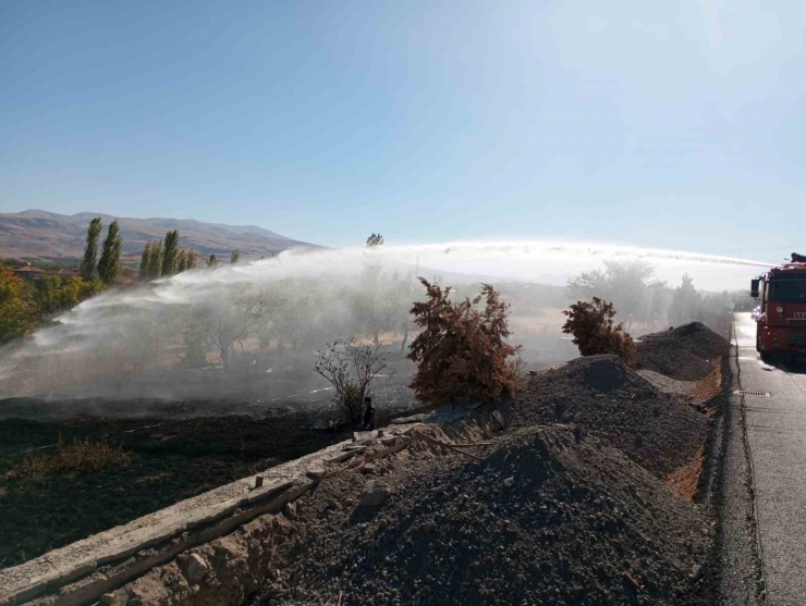 Malatya’da Bahçe Yangını