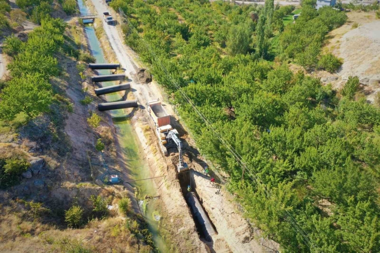 Malatya İçmesuyu İsale Hattında Çalışmalar Devam Ediyor