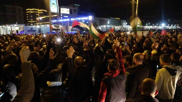 Malatya’da İsrail Protestosu