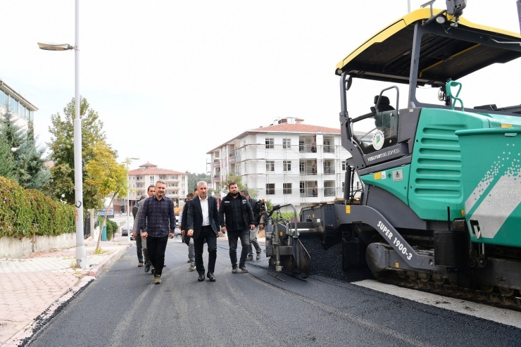 Yeşiltepe’de Asfaltlama Çalışmaları