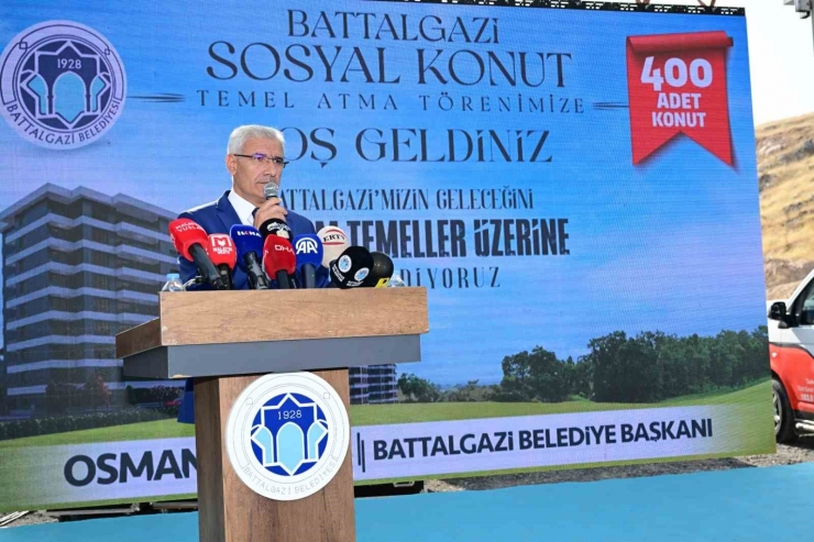 Battalgazi’de 400 Sosyal Konutun Temeli Atıldı