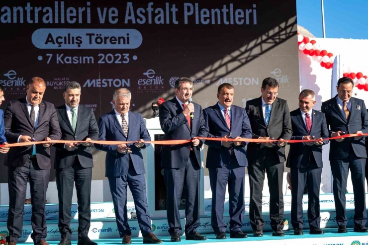 Malatya’da Beton Santralleri Ve Asfalt Plentleri Törenle Hizmete Girdi