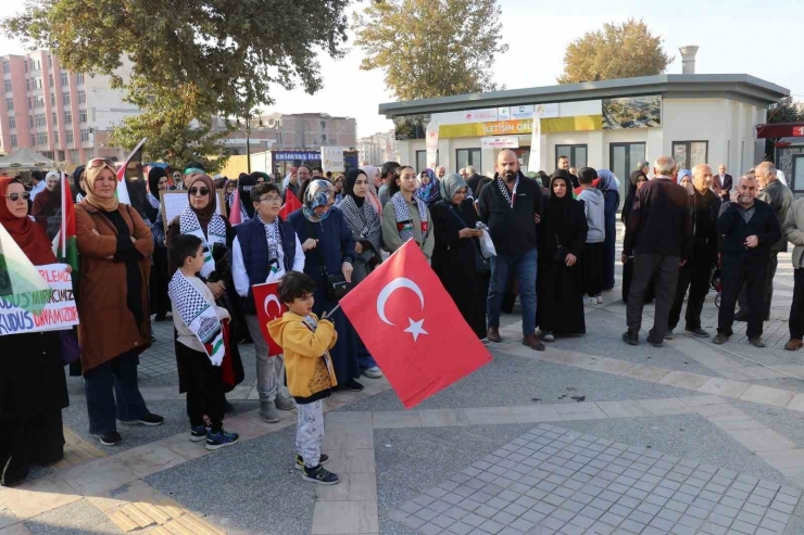 Malatya’da Gazze Zinciri Yürüyüşü