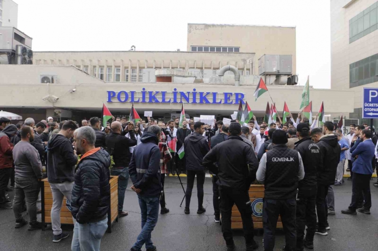 Diyarbakır’da Sağlıkçılardan İsrail’in Hastane Saldırılarına Tepki