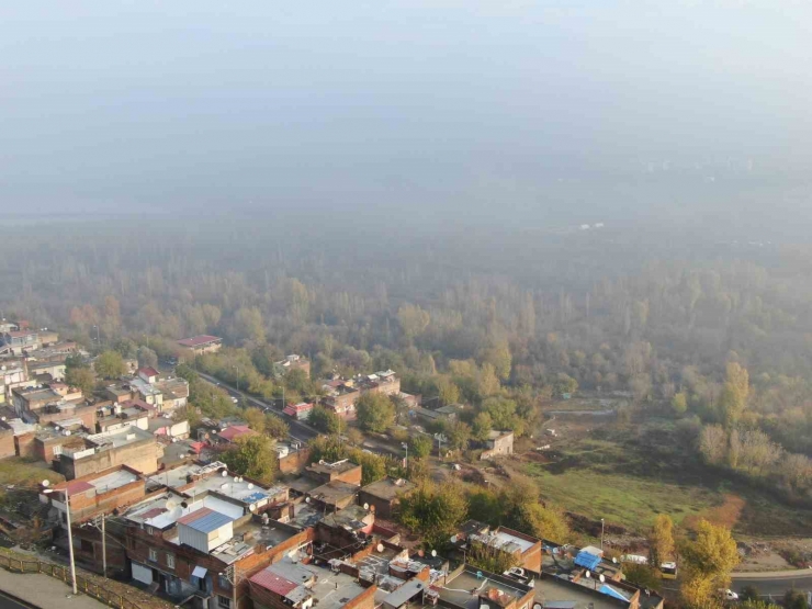 Diyarbakır’da Sis Altında Kalan Hevsel Bahçeleri Dron İle Görüntülendi