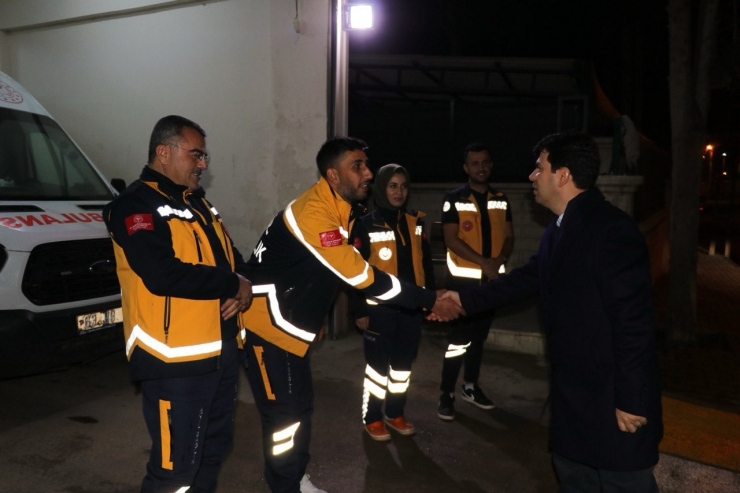 Sınır Hattında Görevli Güvenlik Güçleri Unutulmadı