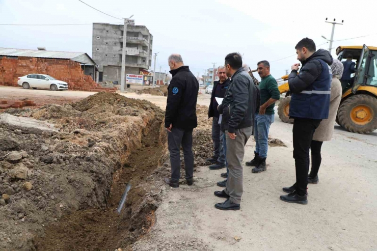 Ergani’de Bazı Mahallelere Yeni İçme Suyu Şebeke Hattı