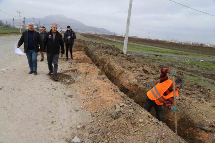 Ergani’de Bazı Mahallelere Yeni İçme Suyu Şebeke Hattı