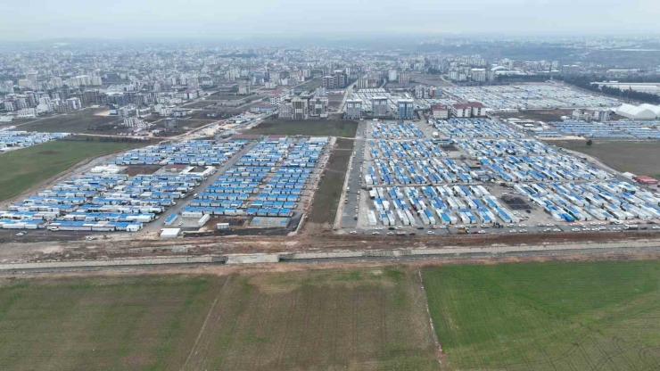 Adıyaman’da Konteyner Kent, 1 Yıl Sonra Havadan Görüntülendi