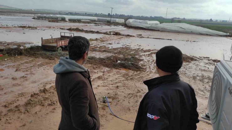 Şanlıurfa’da Kırsal Mahalleler Sel Suları Altında Kaldı