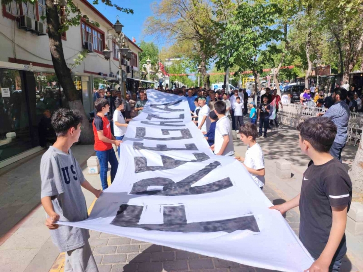 Malatya’da Gazze İçin Yürüyüş Düzenlendi