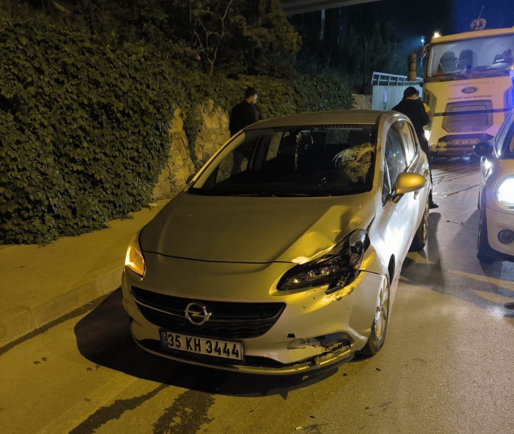 Motosikletle Otomobil Çarpıştı: 1 Ağır Yaralı