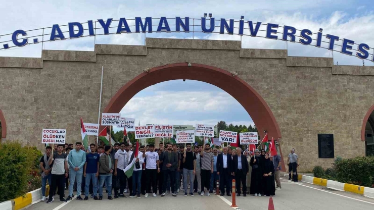 Adıyaman Üniversitesi Öğrencilerinden Gazze’ye Destek