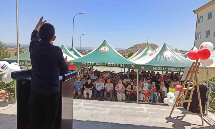 Gaün’de Gazze Protestosu