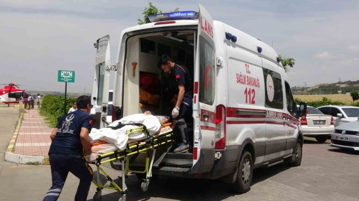 Uyluk Kemiği Kırılan 90 Yaşındaki Hasta Ambulans Helikopter İle Hastaneye Sevk Edildi