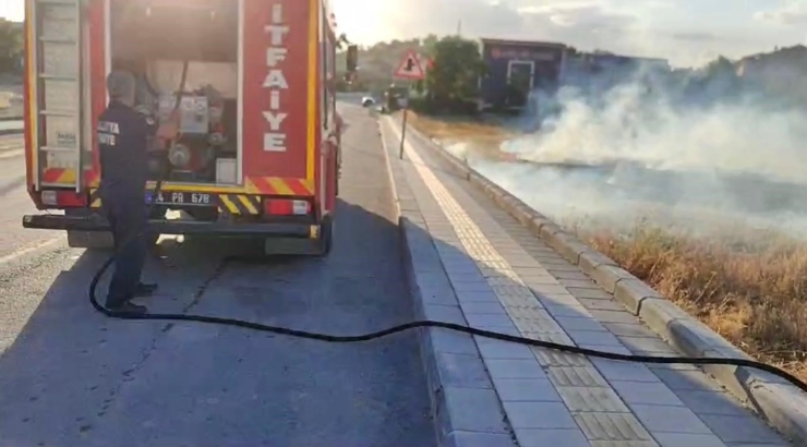 Malatya’da Ot Yangını