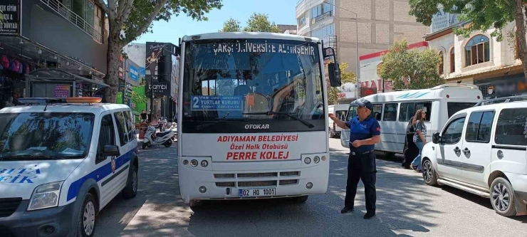 Adıyaman’da Toplu Taşıma Araçlarında Klima Ve Temizlik Denetimi