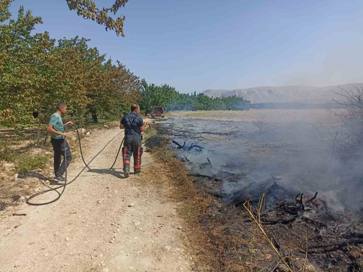 Malatya’da Anız Ve Bahçe Yangınları