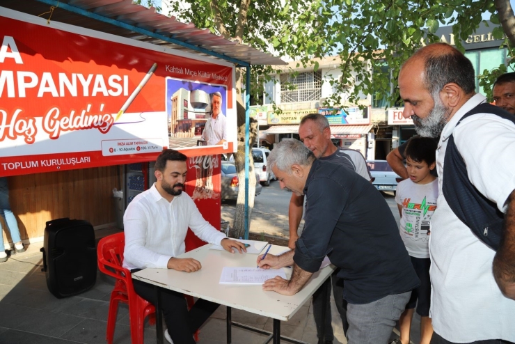 Başkan Hallaç İmza Kampanyasına Destek Verdi