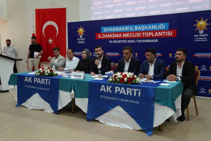 Ak Parti Diyarbakır İl Başkanlığı “il Danışma Meclisi Toplantısı” Gerçekleştirdi