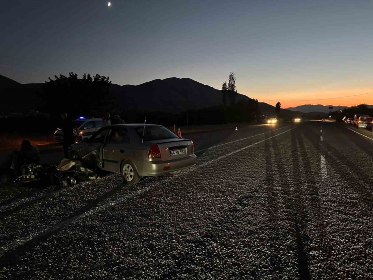 Malatya’da Otomobil İle Motosiklet Çarpıştı: 1 Yaralı