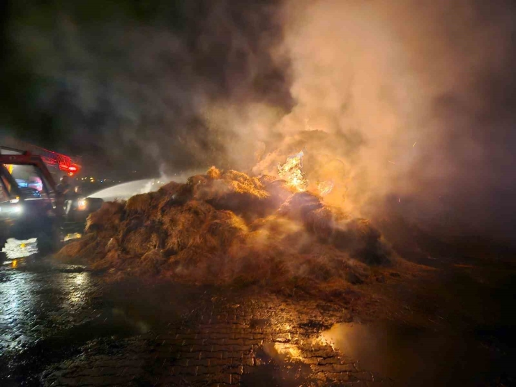 Malatya’daki Samanlık Yangını Korkuttu