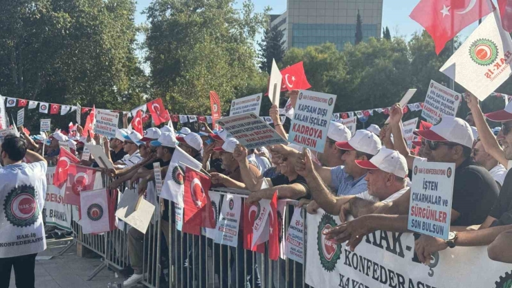 Hak-iş Gaziantep’te Miting Düzenledi