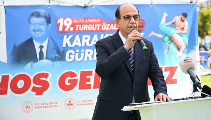 19. Uluslararası Turgut Özal Karakucak Güreşleri Coşkulu Bir Törenle Başladı