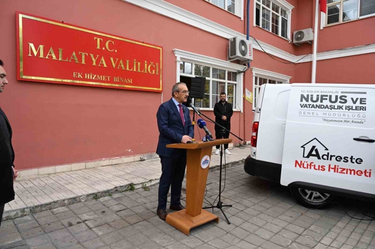 Malatya’da Nüfus Mobil Hizmet Aracı Tanıtıldı